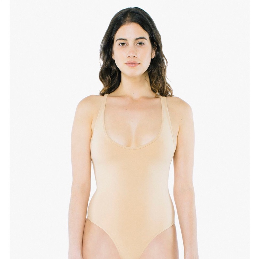 Brand New! American Apparel tank Bodysuit in Tan